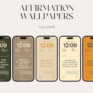 Sfondo con affermazioni, alta risoluzione, iOS 16, sfondo per l'amore di sé per iPhone, download digitale, motivazione, citazioni positive, iPhone 14, accogliente