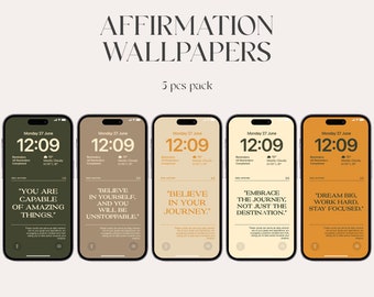 Affirmation wallpaper, high resolution, iOS 16 , self love Wallpaper iPhone, Digital Download, Motivation, Positive Quotes, iphone 14, cozy