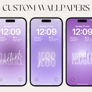 Custom wallpaper, iphone high resolution, iOS, Aesthetic Wallpaper, Digital Download, purple style, iphone 15, Samsung NOTE, personalization