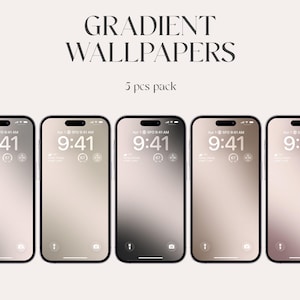 Pale Gradient iPhone Wallpaper, Aesthetic Lock Screen (Digital Download)