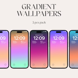 Farbverlauf iPhone Hintergrundbilder, ästhetische Verlaufsbilder, iOS 16, Aesthetic Wallpaper, iPhone 14 pro max, Sperrbildschirm, minimal, abstrakt