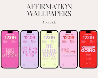 Affirmation iPhone Wallpaper: Positive Quotes, Self-Love (Digital Download)