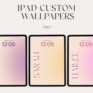 ipad wallpaper, high resolution, iOS, Aesthetic Background for tablet, Digital Download, initials, personalization, Minimalist Wallpapers