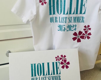 Hollie design. Personalised Leavers Shirt 2024