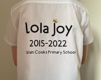 Personalised School Leavers Shirt 2024