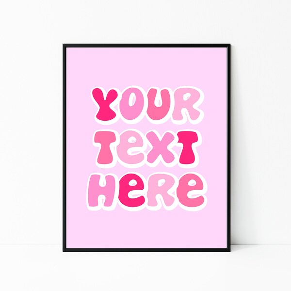 Pink Wall Art Etsy UK