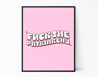 Impresión de cita feminista: Arte de empoderamiento rosa y maravilloso