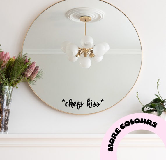 Mirror Decal Quote - Sticker for Mirror, Fun Decor, Meme Quote, Fun Decal, Funny Quote, Vinyl Sticker
