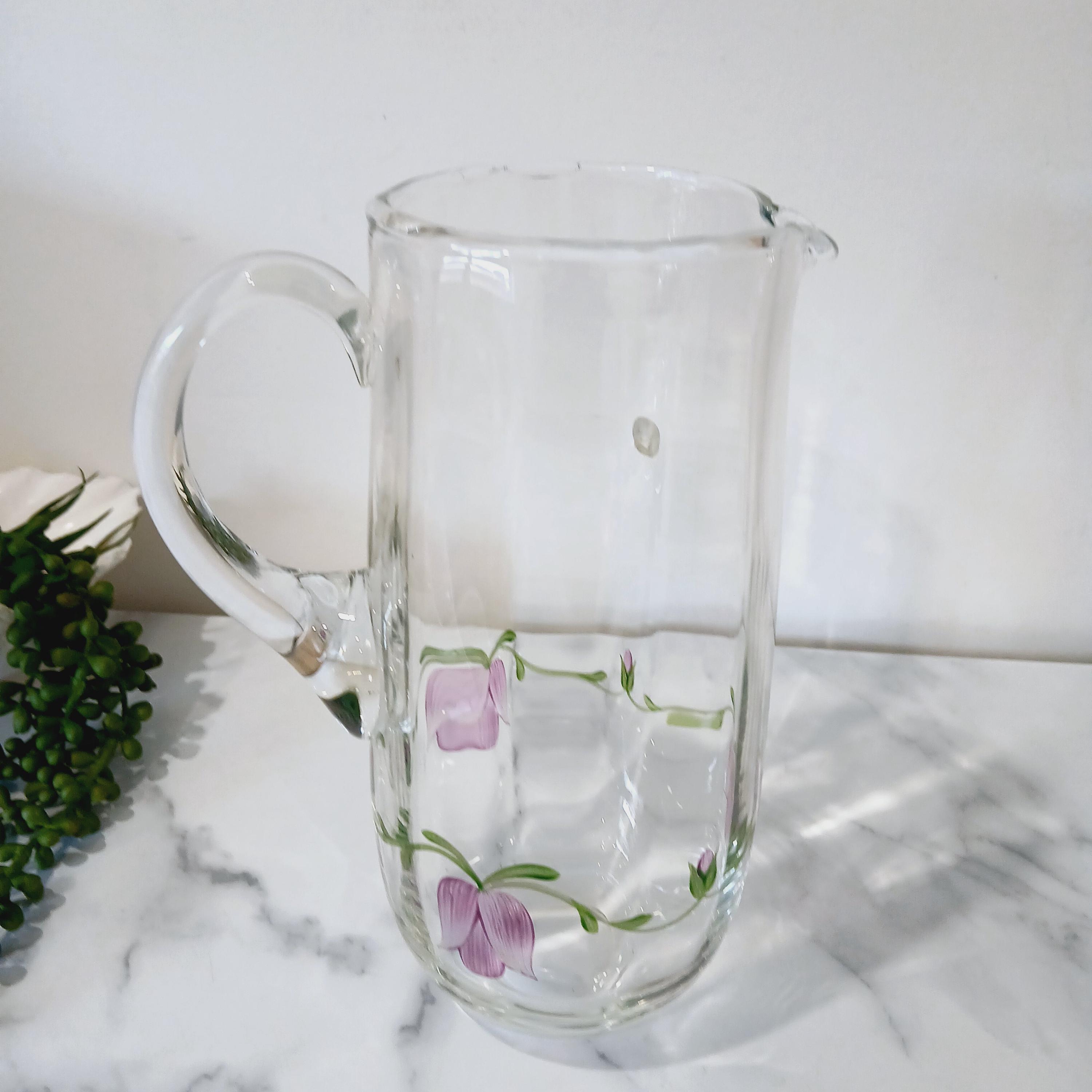 Bohemian glass pitcher set - Etsy 日本
