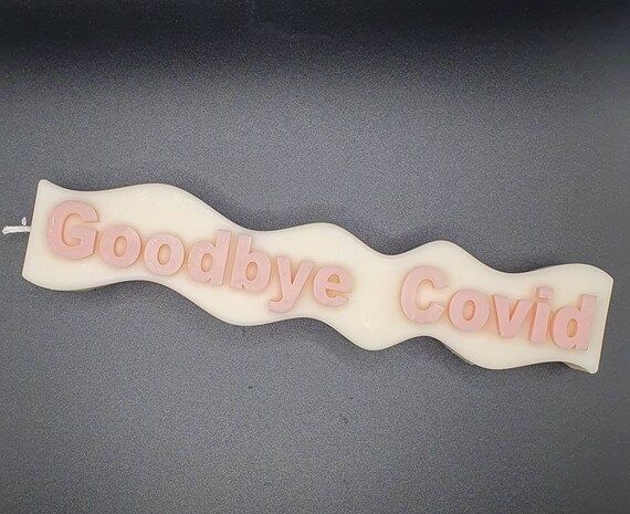 Goodbye Covid | Covid Gift | Goodbye Gift | Geschenk | Large Candle | Pillar Candle | Decor Candle | Covid | Corona Gift | Corona