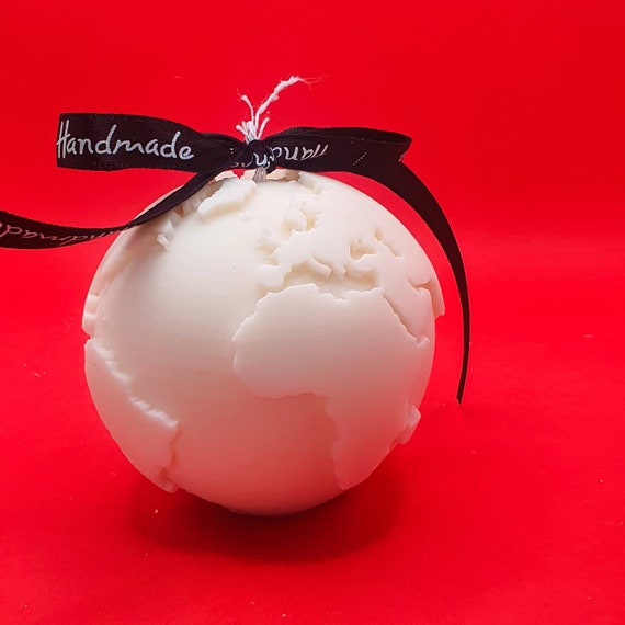 Globe Candle | Globus Kerze | Whole World Candle | Earth Candle | World Map Candle | Dekorative Candle | Shaped Sculpture | Home Candle Gift