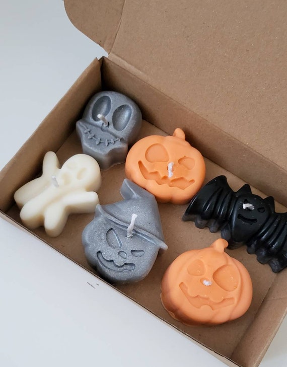 Halloween Candles Set | Gift Set for Halloween | Present in a Box | Ready Gift | Geschenk | Halloween Kerzen | Halloween Candle | Pumpkin