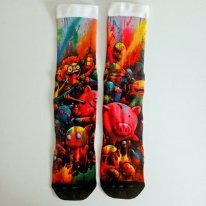 Fun socks/ Crazy socks/ Quirky socks/ Colorful socks/ Printed socks