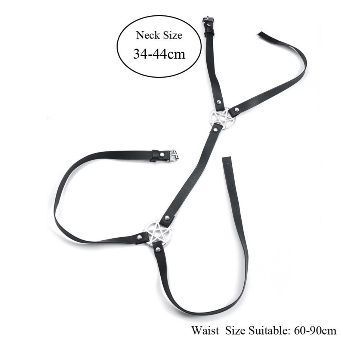 Belly Chains Sexy Body Chain Harness Pentagram Gothic Etsy