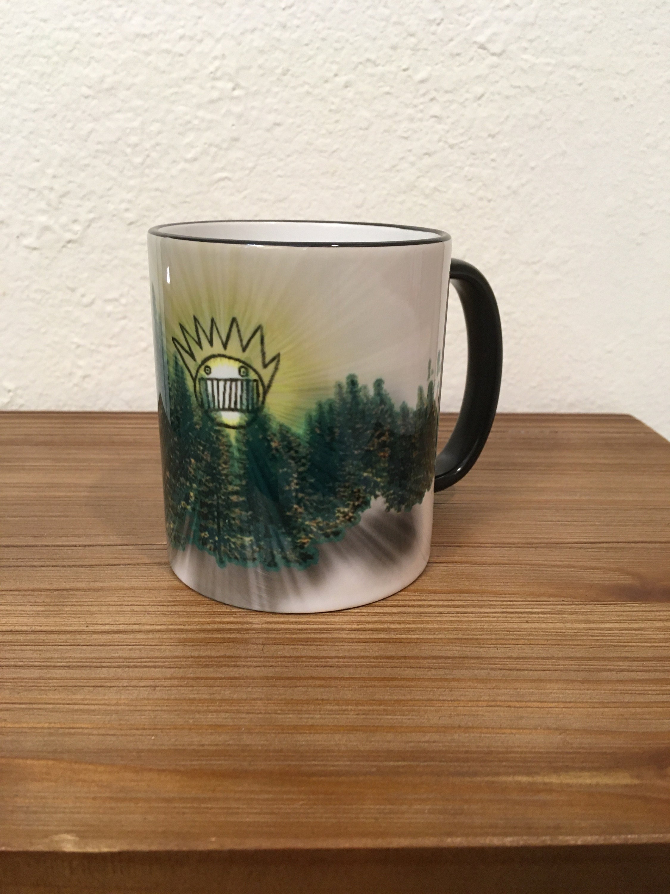 coffee mug bong cabin in the woods