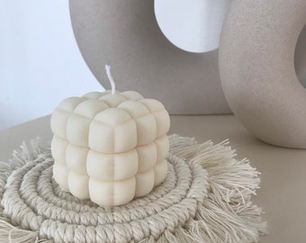 Bubble Candle - Pillow - Pillow Candle - Decoration - Vegan - Handmade - Gift - Minimalist - Candle - Bubble Candle - Rapeseed Wax