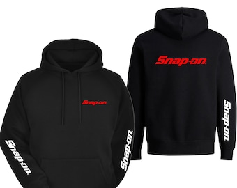 Snap-on Inspired Hoodie (Black, Navy, Light Grey, Dark Grey) D.I.Y - Builder- Workwear - mechanic - tools - 6 stamps, front back and 2 arms