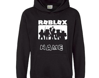 Kids Personalised Roblox hoodie with name all colours