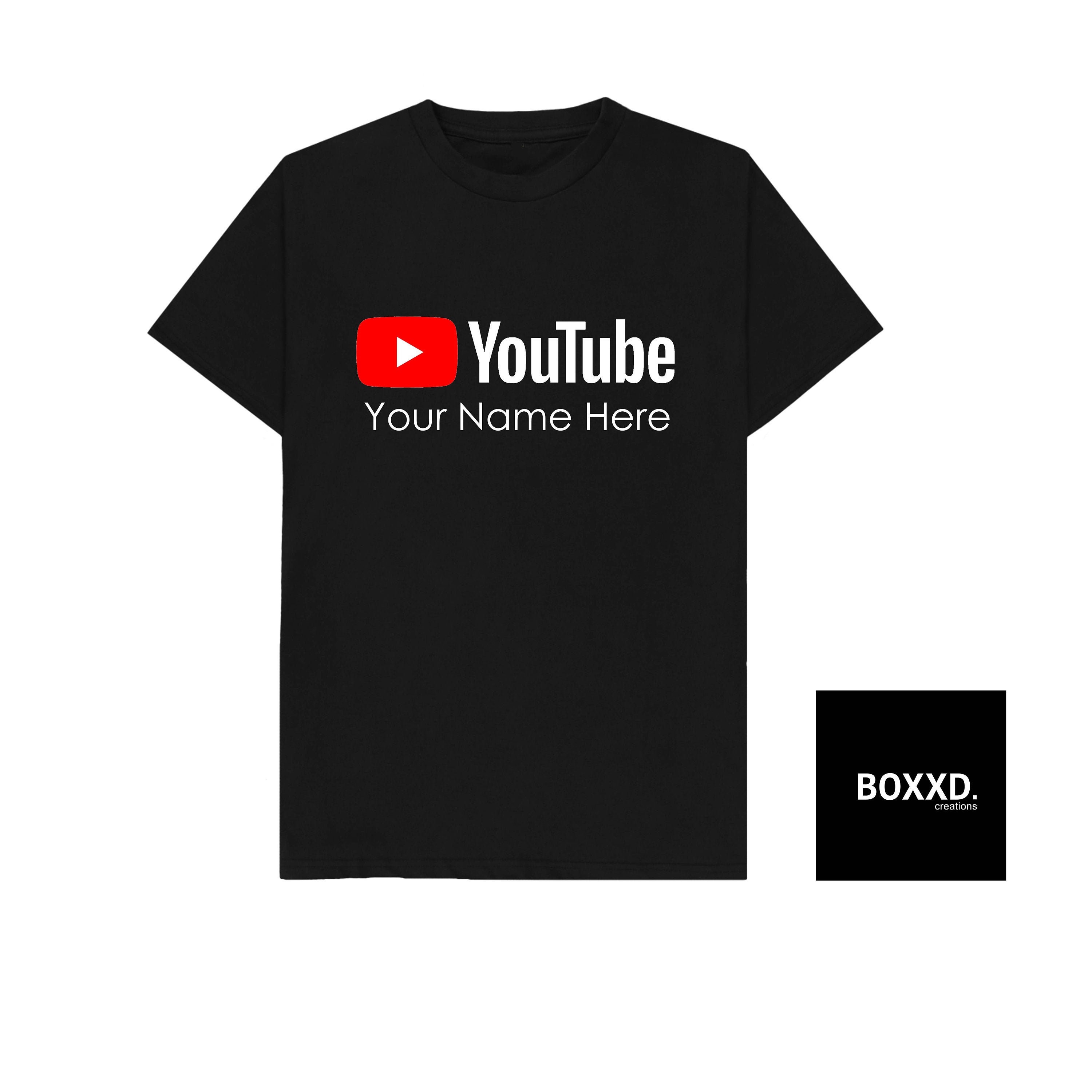 Youtube personalised t shirt Your channel or name High Etsy