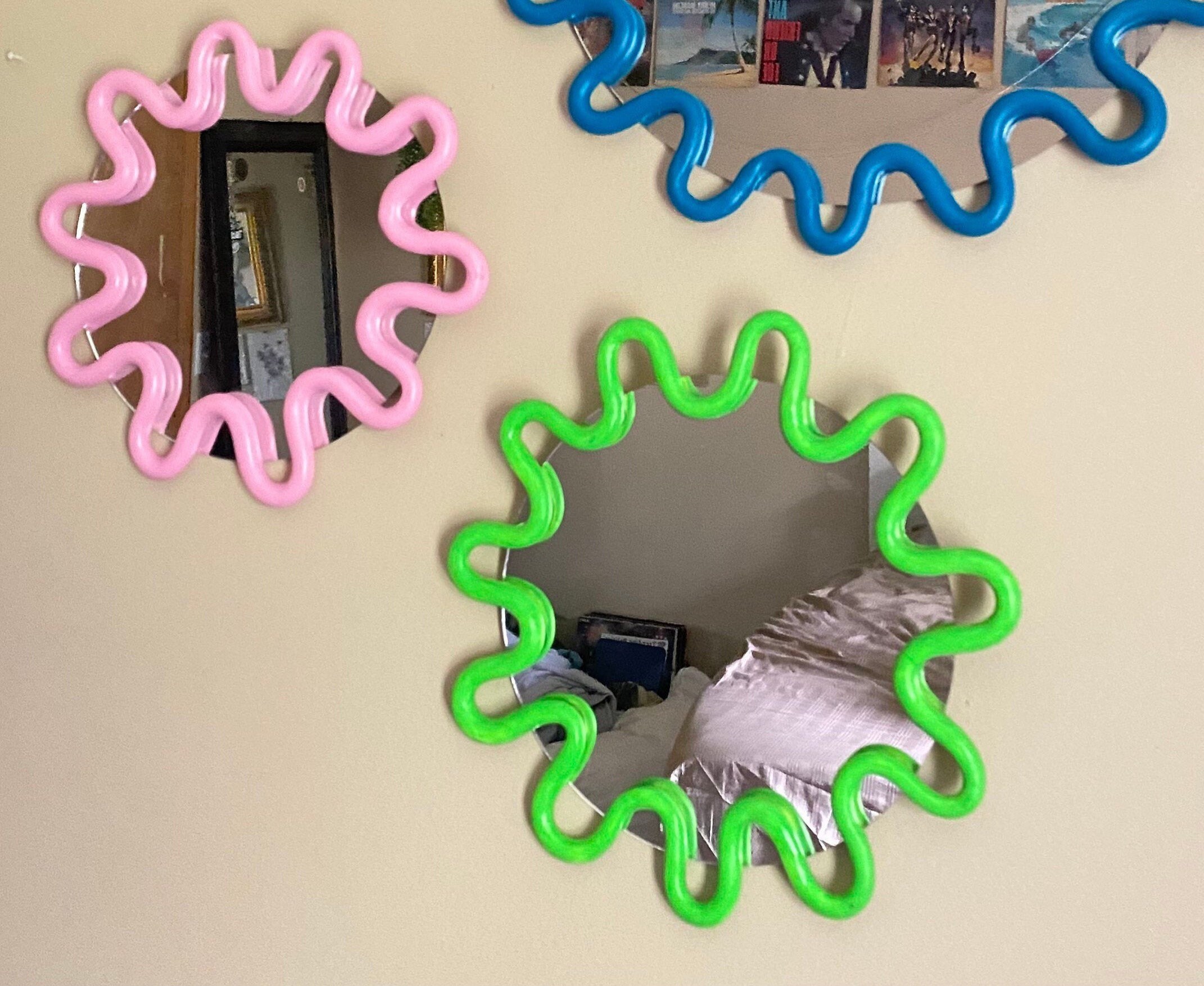 Wavy clay mirror Etsy