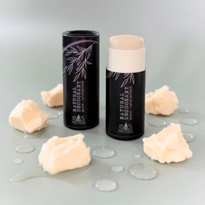 Naturlig deodorantbalsamstift utan doft för känslig hud | Papptub, aluminiumfri | Ekologisk, vegansk | Ekologiskt sheasmör, växtbaserat