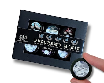 Set de muestras de crema desodorante | Orgánica, de origen vegetal, sin aluminio, vegana y sin plástico | Cuidado y protección eficaz | Hecho a mano en Alemania, 6 x 10 ml