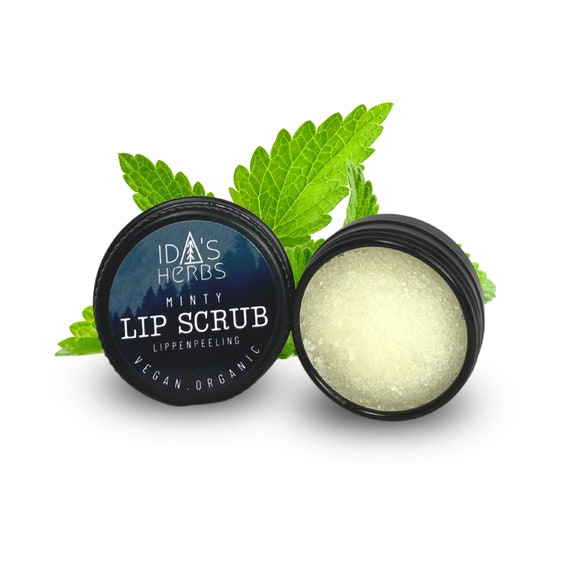 LIP SCRUB MINZE organic, Bio Lippenpeeling perfekt für trockene, spröde Lippen | 100% natürliche, vegane & pflanzliche Inhaltsstoffe
