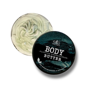 Fluffy BODY BUTTER Vé | Natural body cream with organic calendula oil | Natural Whipped Bodybutter | Shea butter plant-based, vegan | Lotus