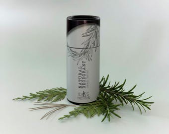 Natürlicher Deo Stick Deep Forest | in nachhaltiger Papiertube, ohne Aluminium | Bio, vegan | Waldduft, Brennessel, Kräuter, ätherische Öle