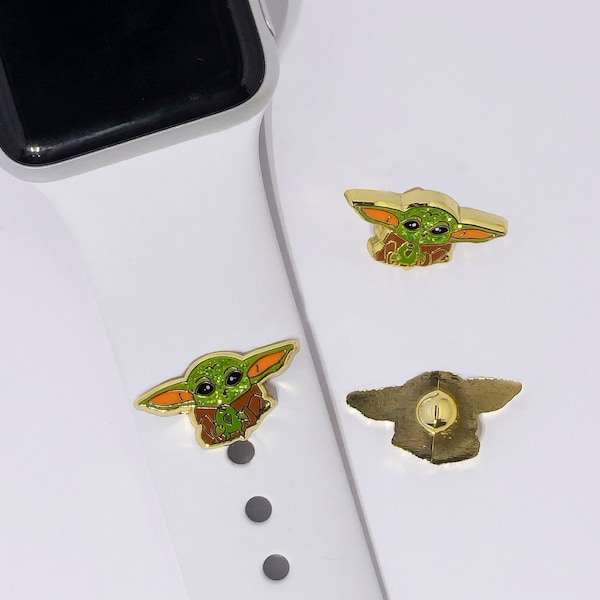 Baby Yoda, Apple Watch Charm Band, The Child, Grogu, Star Wars, Mandalorian, MagicBand, Watch Charms, Watch Accessories, Charms, Jewelry