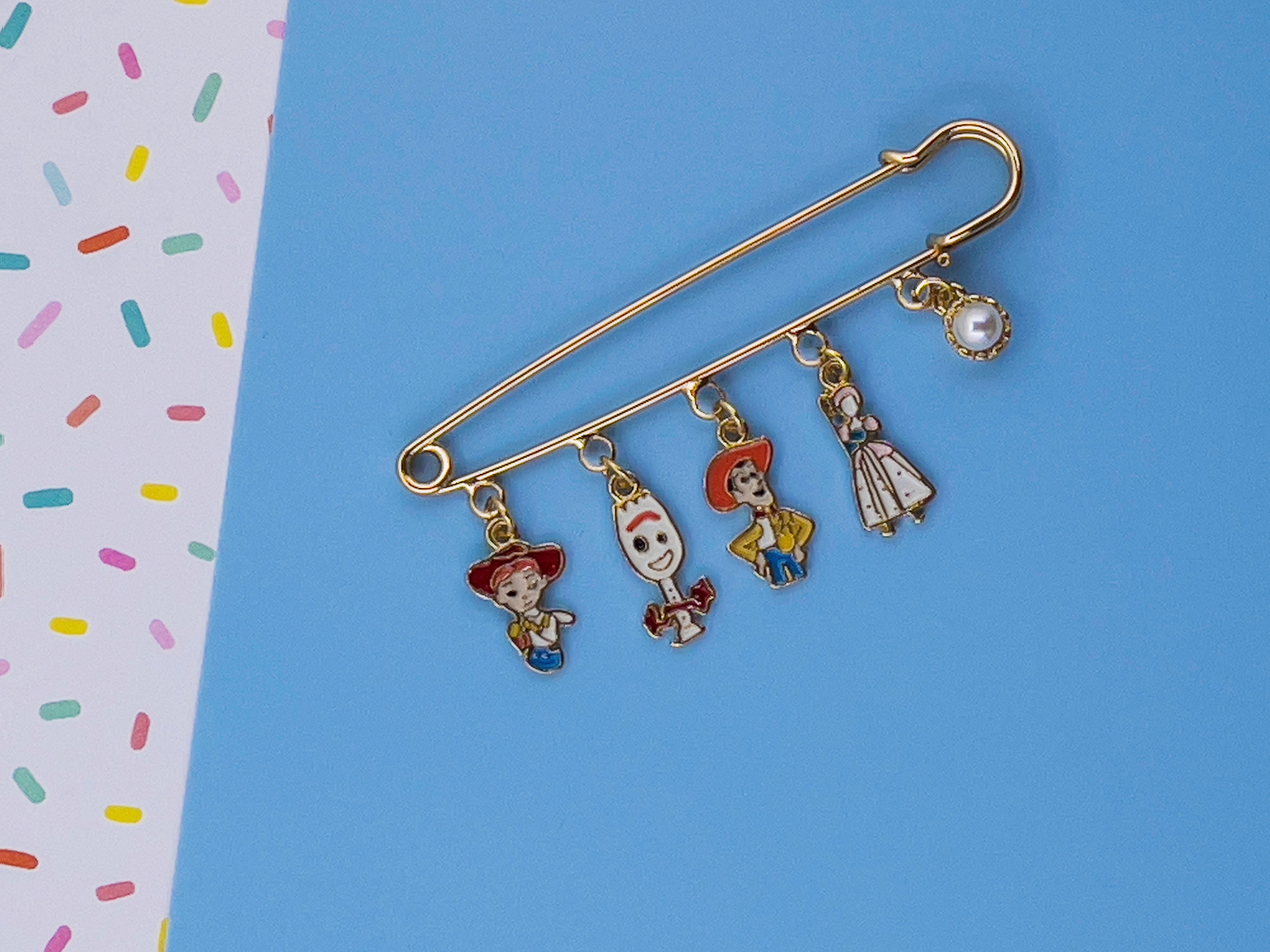 forky enamel pin