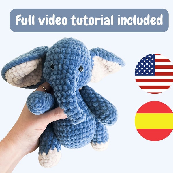 Crochet Elephant Pattern - Amigurumi PDF