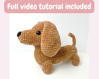 Crochet Dachshund/ Wiener Dog Pattern - Amigurumi PDF