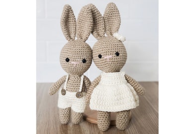 Duke & Daisy Bunny Crochet Amigurumi Pattern