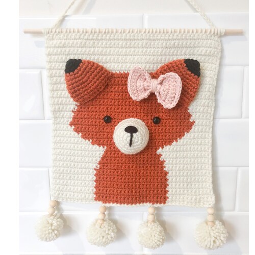 Rainbow Nursery Wall Hanging Crochet Wall Art PDF Pattern Etsy