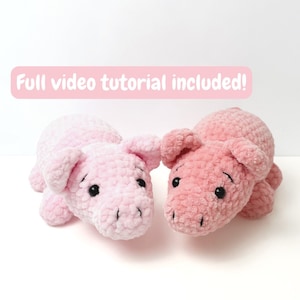 Crochet Pig Pattern - Easy Amigurumi Animal PDF Pattern