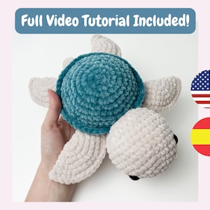 Large Crochet Turtle Pattern - Amigurumi PDF