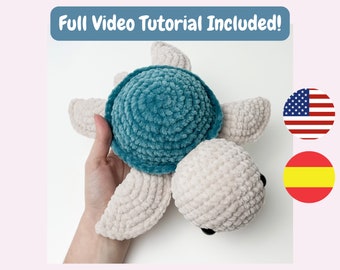 Large Crochet Turtle Pattern - Amigurumi PDF