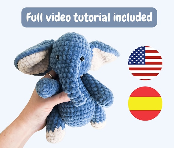 Crochet Elephant Pattern - Amigurumi PDF