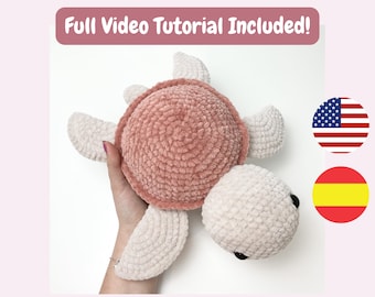 Jumbo Crochet Turtle Pattern - Amigurumi PDF