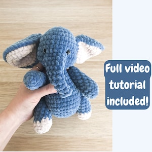 Crochet Elephant Pattern - Amigurumi PDF image 2