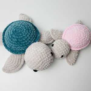 Crochet Turtle Pattern Bundle - Amigurumi PDF - 3 Sizes Small Large Jumbo image 4