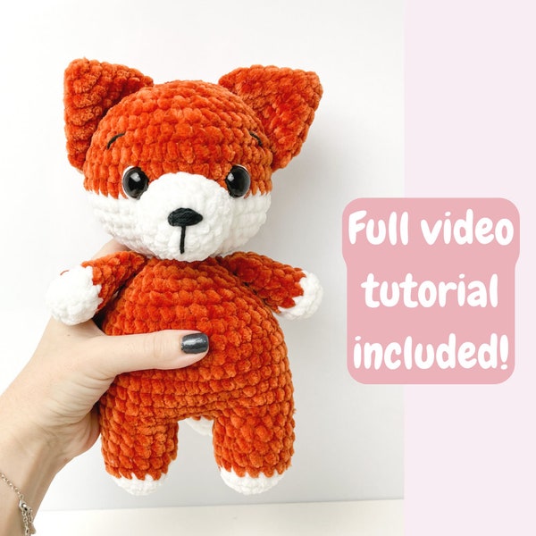 Crochet Fox Pattern - Easy Amigurumi Animal PDF Pattern