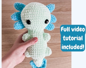 Padrão Axolote de Crochê - Amigurumi PDF