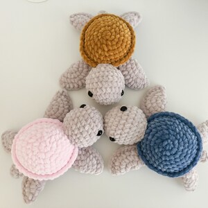Crochet Turtle Pattern Bundle - Amigurumi PDF - 3 Sizes Small Large Jumbo image 6