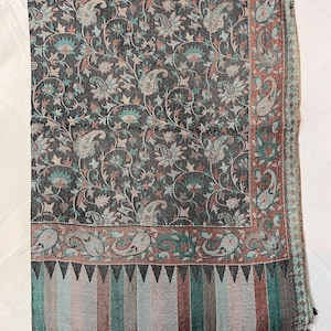 Schwarzer Schal, Kani design Schals, Winter Schal, Dreieckstuch, rechteckiger Schal, schwarze Seidenschals