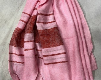 Baby pink scarves , pashmina scarves ,woolen  shawl, scarf , wrap , winter special shawl yalk wool shawl , wedding gift ,Christmas gift