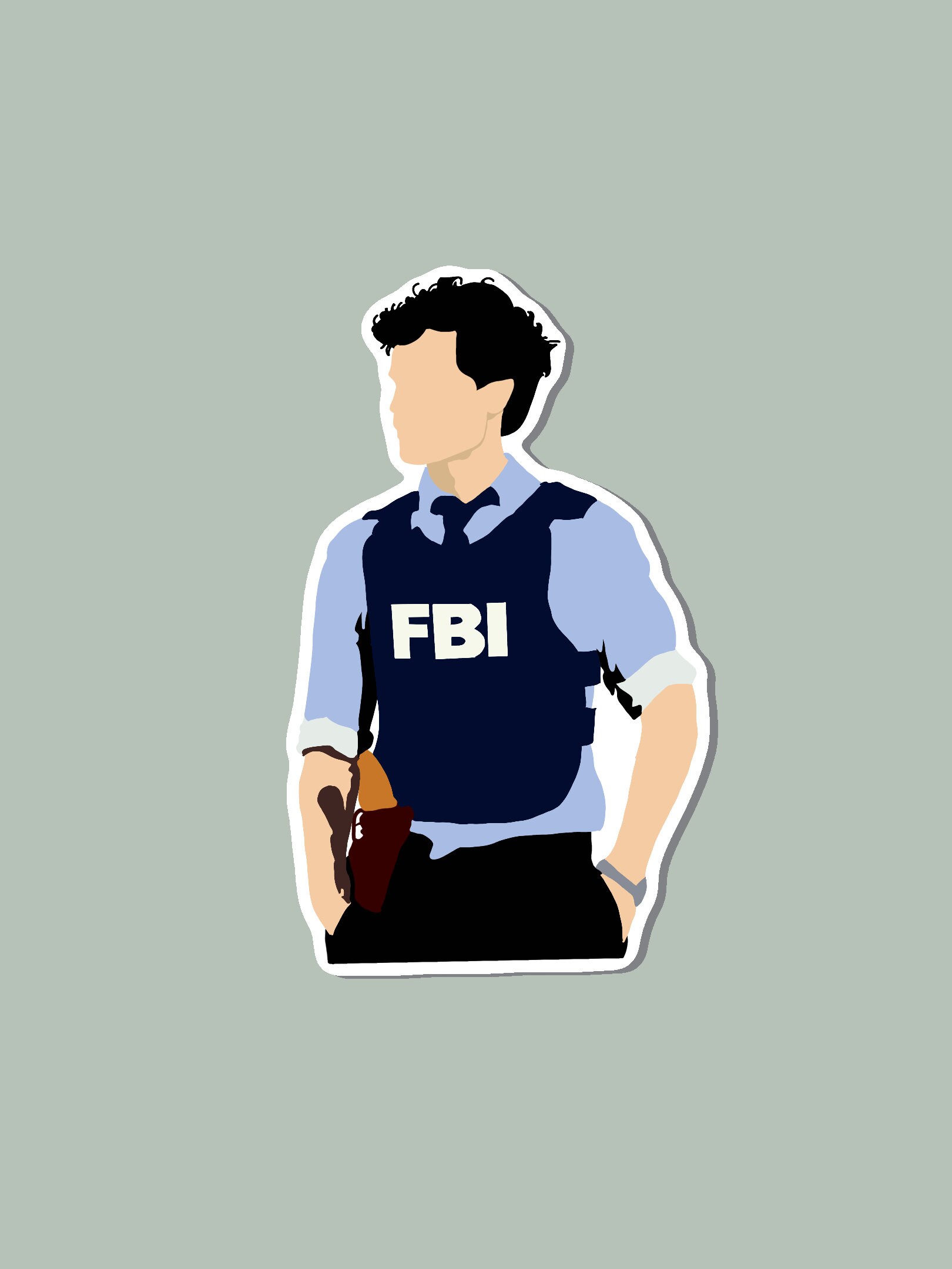 Spencer Reid Waterproof Sticker | Criminal Minds | Criminal Minds Sti…