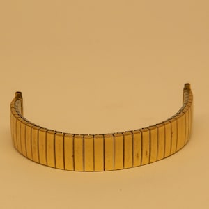 vintage Fixo-Flex Gold Stainless Steel Expanding Watch Strap Bracelet 60’s 70’s