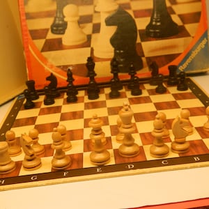 Chess and Checkers set wood
